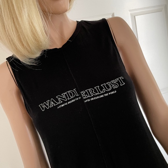 Mango Dresses & Skirts - Mango Wanderlust Black Cotton Knit Midi Dress XS/S